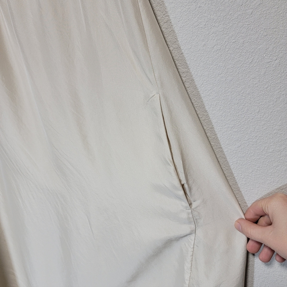 Eileen Fisher Washed Silk Cami Dress Cream - Picture 8 of 13